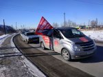 Автопробег в поддержку Павла Грудинина прошел в Новосибирской области